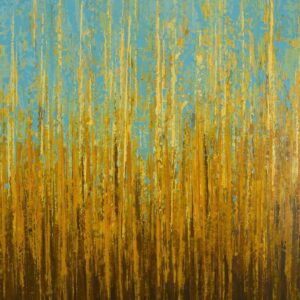 Golden Autumn - Textured Nature Abstract Painting
