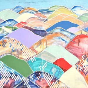 A Mountain Dyed In Color Painting