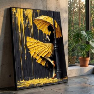 Elegant Woman with Yellow