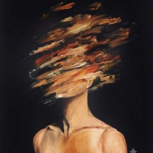 Blurred Identity Abstract Portrait Canvas Painting 10% off