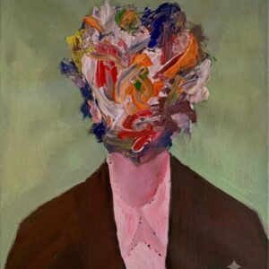 Color Chaos Abstract Portrait Canvas Painting 15% off
