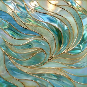 Stained Glass Window Door Film