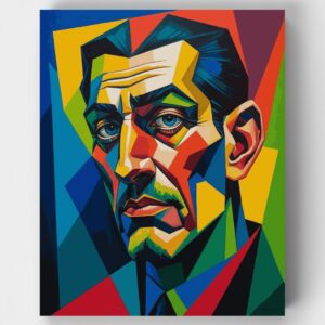 Colorful Cubist Portrait